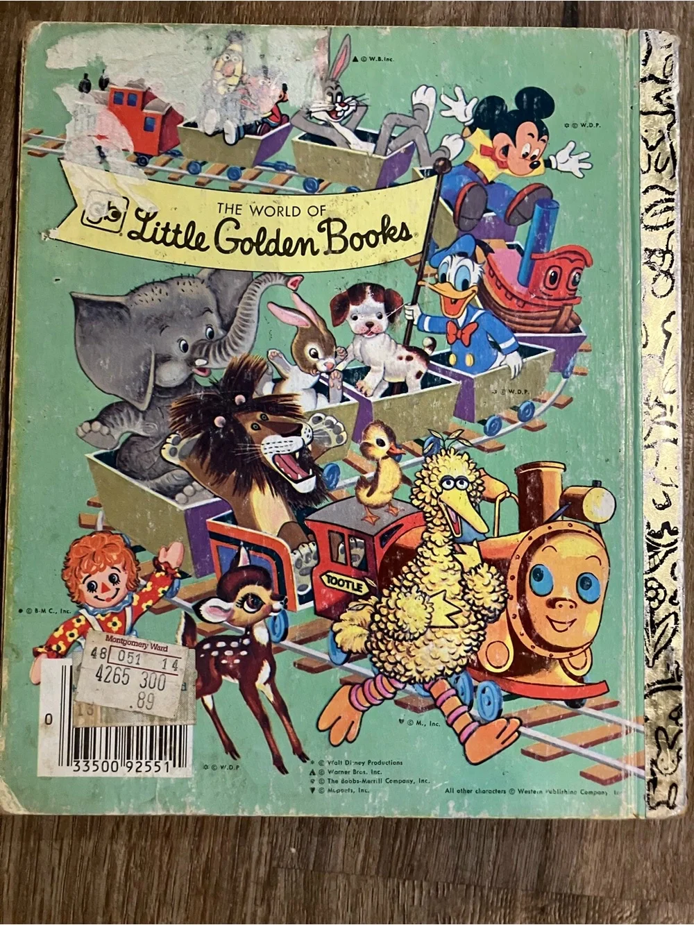 Peter Rabbit Vintage Little Golden Book - Blue & Red Cover vintage